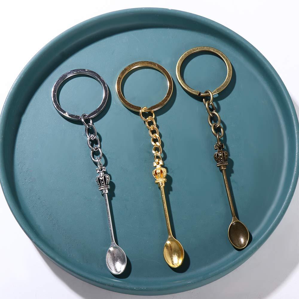 Vintage Collectible Spoons - JOVintage-Porte-clé en Métal pour Homme, Cuillère