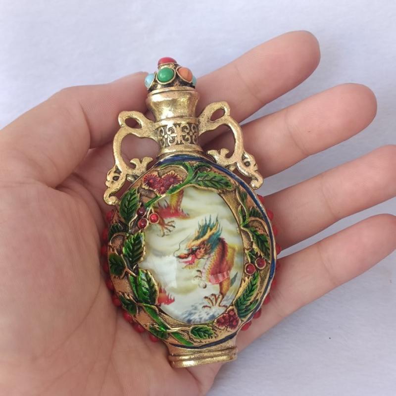 Vintage Collectible Bottles - Flacon à snuff en forme de
