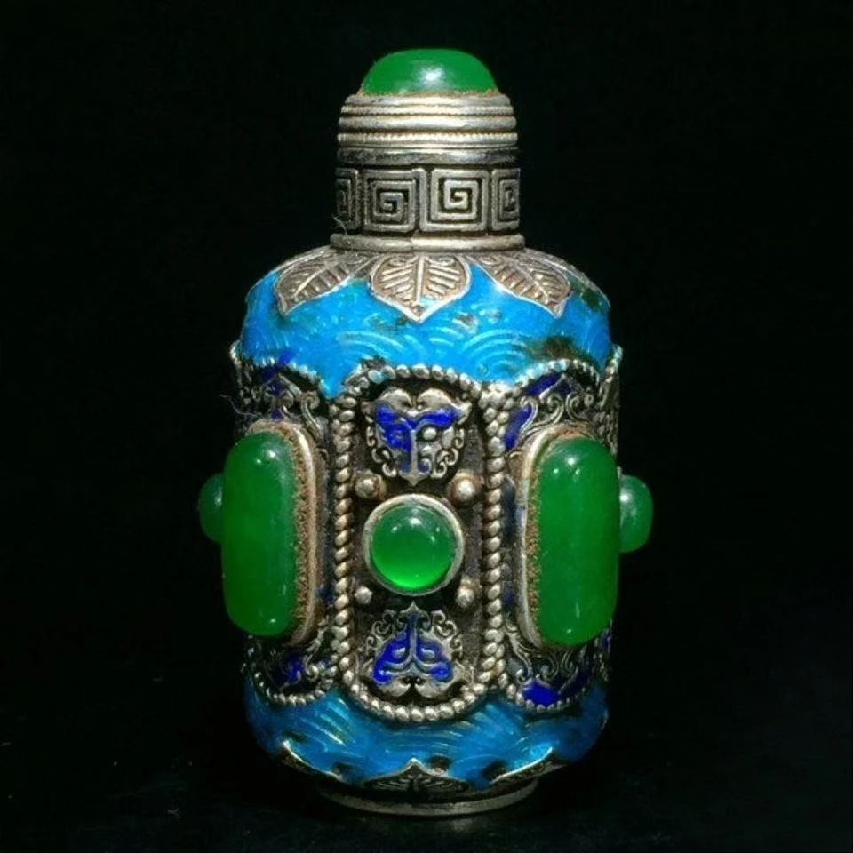 Flacon à snuffles en cloisonné - Vintage Collectible Bottles avis et prix