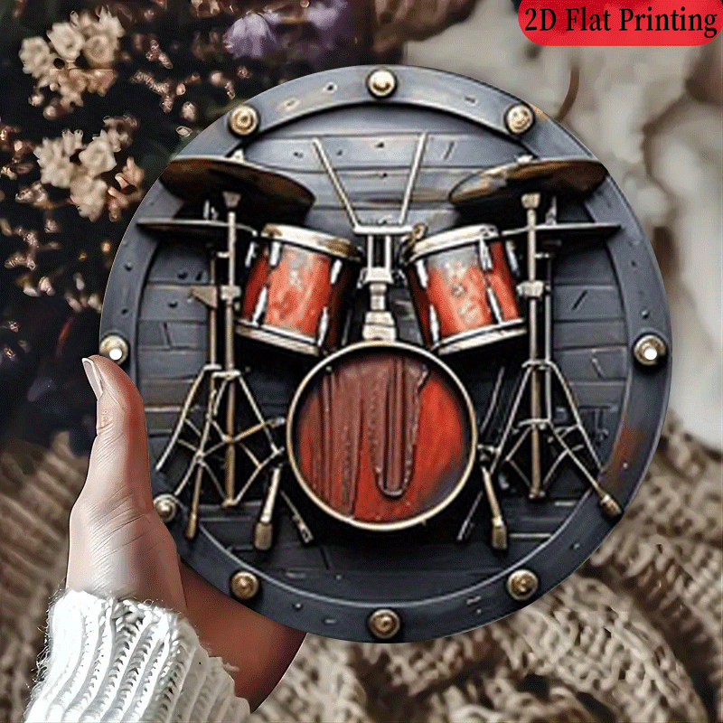 Panneau rond en aluminium 2D p - Vintage Collectible Plates avis et prix